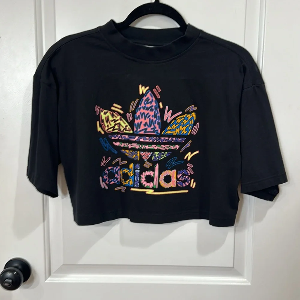 ADIDAS x KRIS ANDREWS LOVE UNITES CROP TOP MEDIUM - Picture 4 of 9